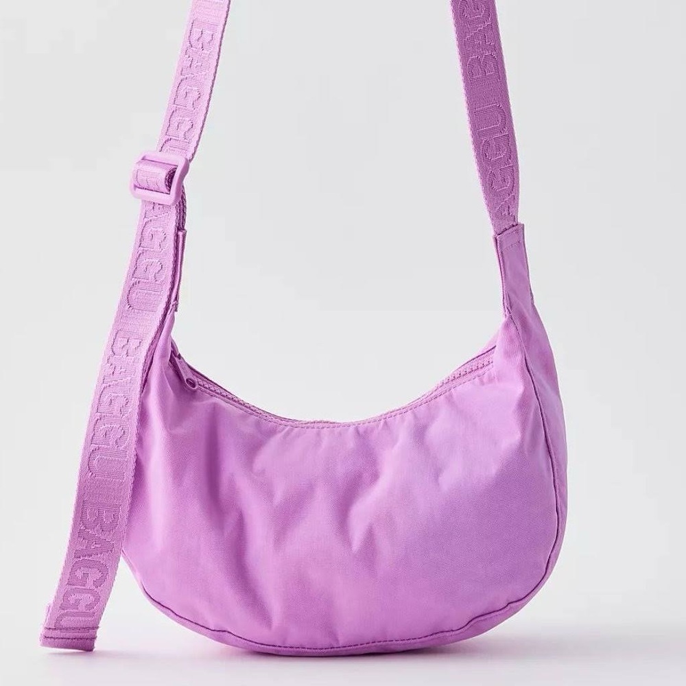 BAGGU Lilac Crescent Shoulder Bag